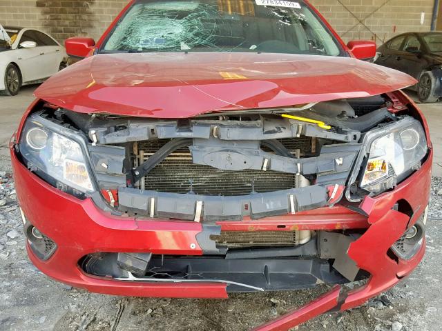 3FAHP0KC6CR173781 - 2012 FORD FUSION SPO MAROON photo 9