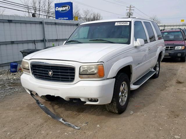 1GYEK13R8XR402087 - 1999 CADILLAC ESCALADE WHITE photo 2