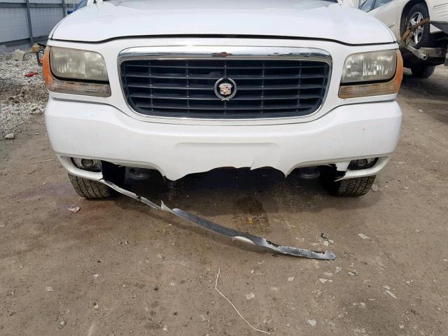 1GYEK13R8XR402087 - 1999 CADILLAC ESCALADE WHITE photo 9