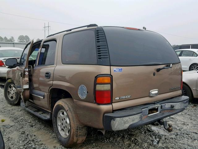 1GNEC13V94R122150 - 2004 CHEVROLET TAHOE C150 BROWN photo 3