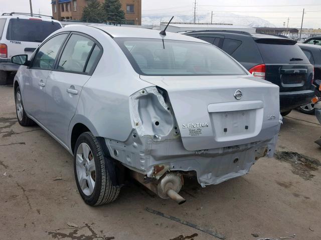 3N1AB61E77L604074 - 2007 NISSAN SENTRA 2.0 SILVER photo 3