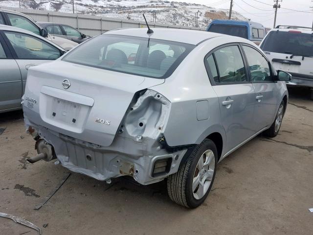 3N1AB61E77L604074 - 2007 NISSAN SENTRA 2.0 SILVER photo 4