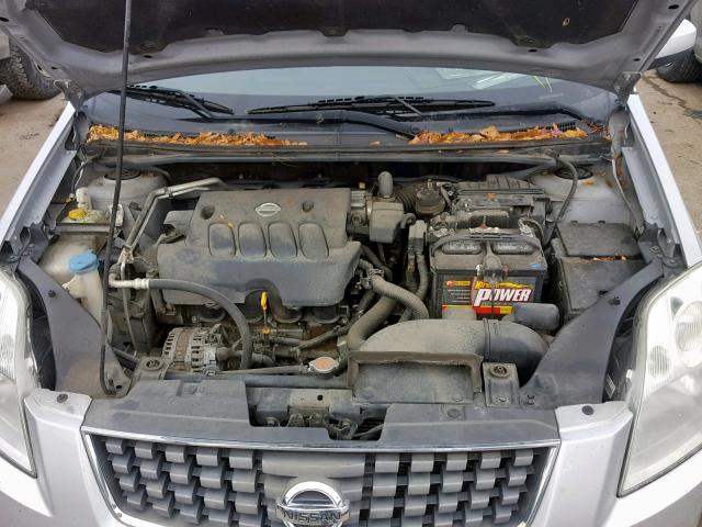 3N1AB61E77L604074 - 2007 NISSAN SENTRA 2.0 SILVER photo 7