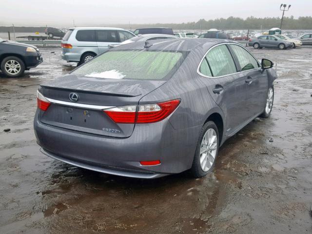 JTHBW1GG7D2026961 - 2013 LEXUS ES 300H GRAY photo 4