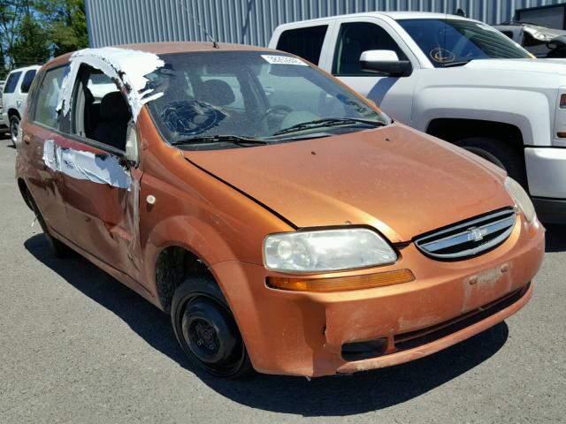 KL1TD62645B442076 - 2005 CHEVROLET AVEO BASE Қызғылт сары фото 1