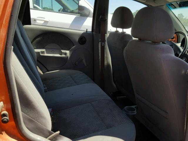 KL1TD62645B442076 - 2005 CHEVROLET AVEO BASE Қызғылт сары фото 6