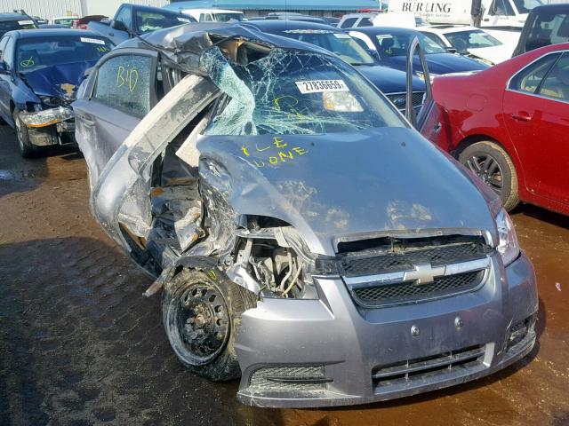 KL1TD56608B148635 - 2008 CHEVROLET AVEO BASE ვერცხლისფერი ფოტო 1