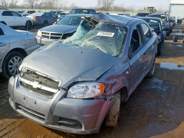 KL1TD56608B148635 - 2008 CHEVROLET AVEO BASE ვერცხლისფერი ფოტო 2