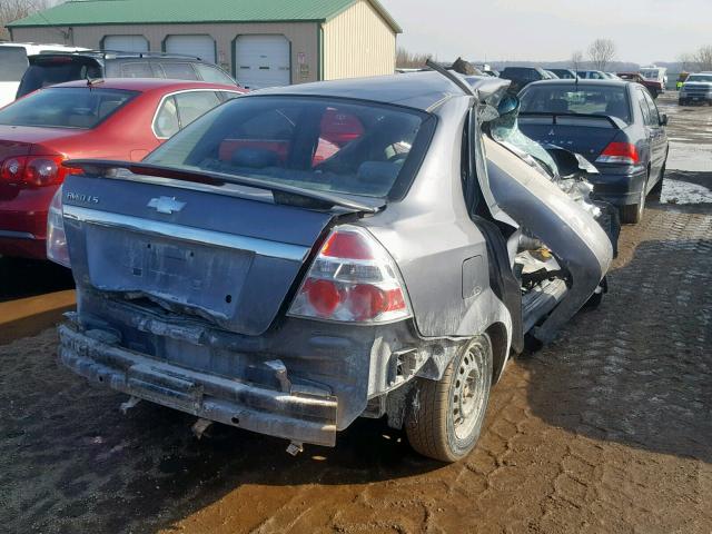 KL1TD56608B148635 - 2008 CHEVROLET AVEO BASE ვერცხლისფერი ფოტო 4