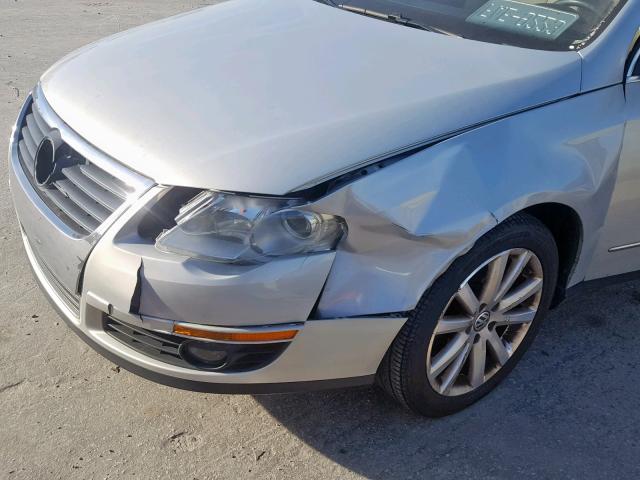 WVWJK7ANXAE086570 - 2010 VOLKSWAGEN PASSAT KOM WHITE photo 9