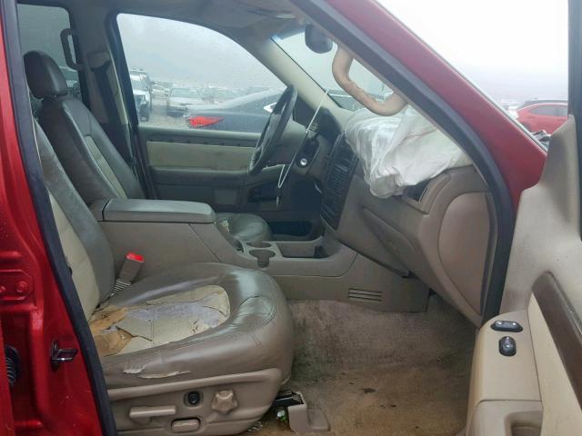 1FMZU74W33UB85933 - 2003 FORD EXPLORER E RED photo 5