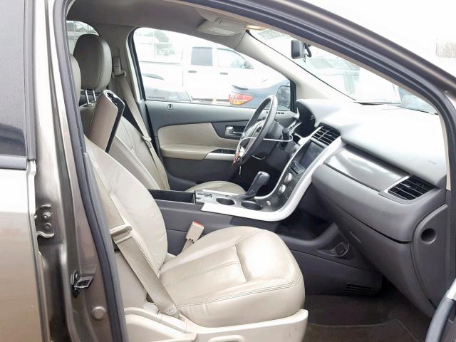 2FMDK3JC1DBB34814 - 2013 FORD EDGE SEL SILVER photo 5