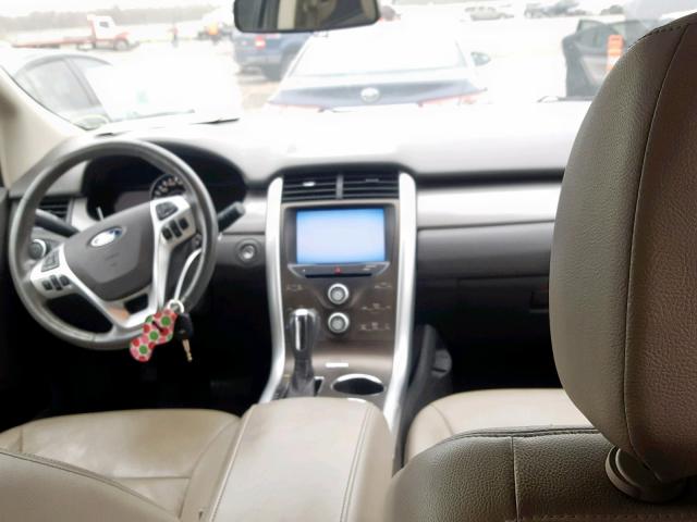 2FMDK3JC1DBB34814 - 2013 FORD EDGE SEL SILVER photo 9