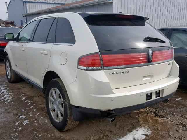 2LMDU68C98BJ25094 - 2008 LINCOLN MKX WHITE photo 3