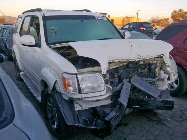 5TDZT38A65S261540 - 2005 TOYOTA SEQUOIA LI WHITE photo 1