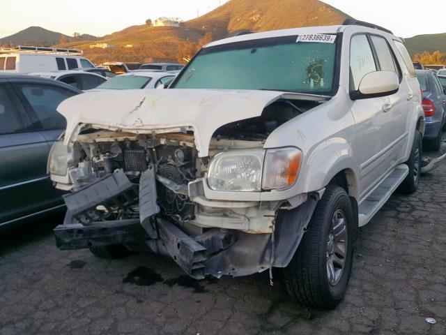 5TDZT38A65S261540 - 2005 TOYOTA SEQUOIA LI WHITE photo 2