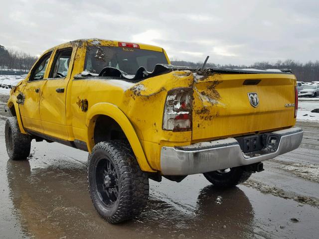 3C6UR5CL8DG570718 - 2013 RAM 2500 ST YELLOW photo 3