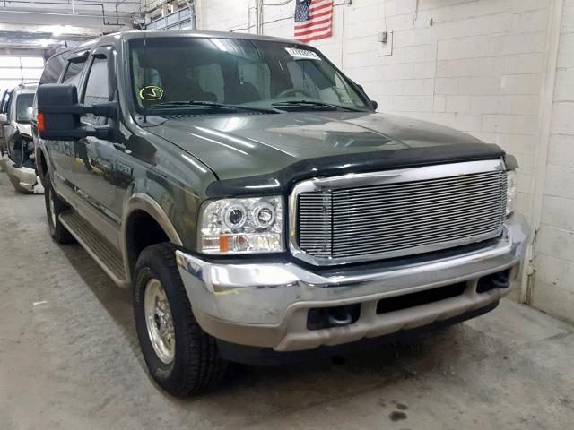 1FMNU43S7YED60343 - 2000 FORD EXCURSION GREEN photo 1