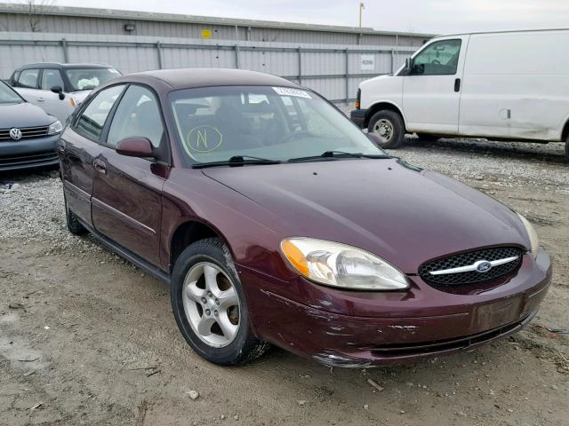 1FAFP55S7YG280568 - 2000 FORD TAURUS SES MAROON photo 1