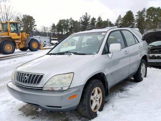 JTJHF10U730305958 - 2003 LEXUS RX 300 SILVER photo 2