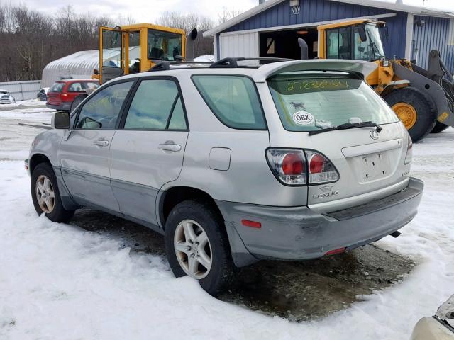 JTJHF10U730305958 - 2003 LEXUS RX 300 SILVER photo 3