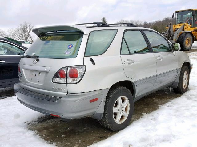 JTJHF10U730305958 - 2003 LEXUS RX 300 SILVER photo 4