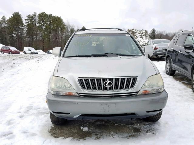 JTJHF10U730305958 - 2003 LEXUS RX 300 SILVER photo 9