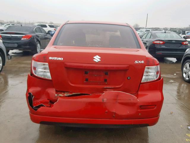 JS2YC415585106282 - 2008 SUZUKI SX4 CONVEN RED photo 9