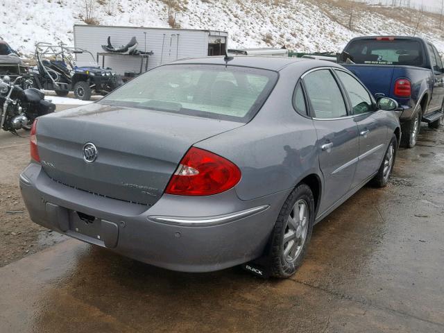 2G4WD582481150559 - 2008 BUICK LACROSSE C GRAY photo 4