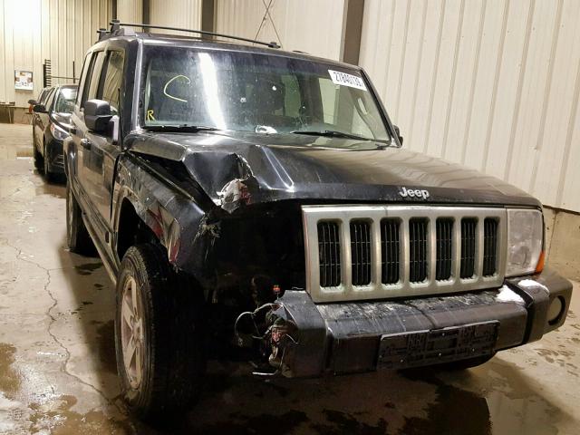 1J8HG48K28C180922 - 2008 JEEP COMMANDER BLACK photo 1