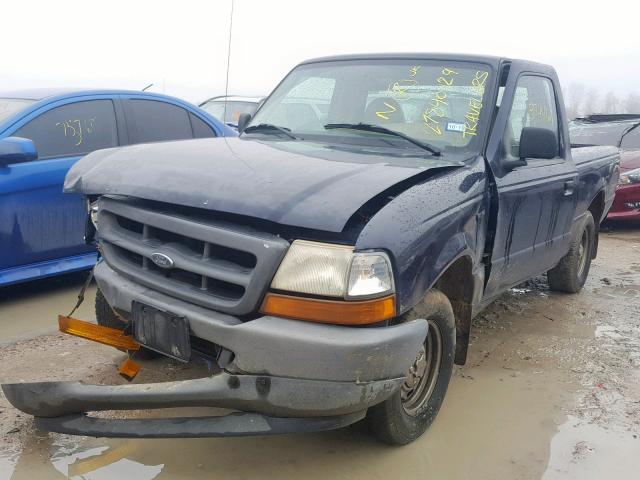 1FTYR10C4XTA79416 - 1999 FORD RANGER BLUE photo 2