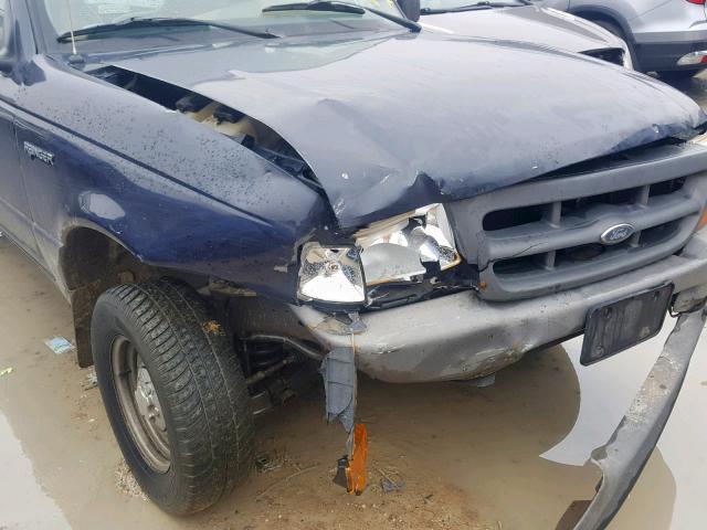 1FTYR10C4XTA79416 - 1999 FORD RANGER BLUE photo 9