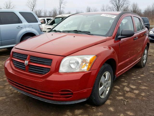 1B3HB28B57D213190 - 2007 DODGE CALIBER RED photo 2