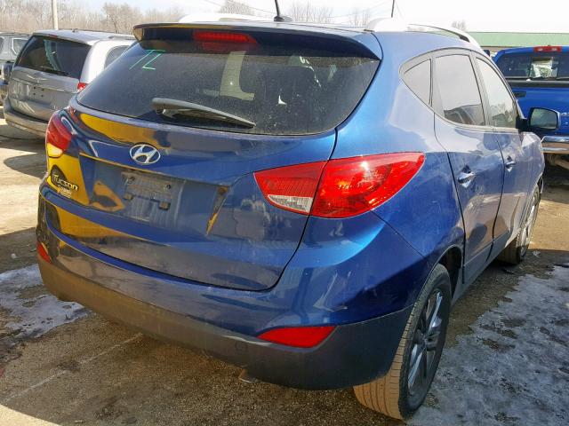 KM8JU3AG8FU032746 - 2015 HYUNDAI TUCSON LIM BLUE photo 4