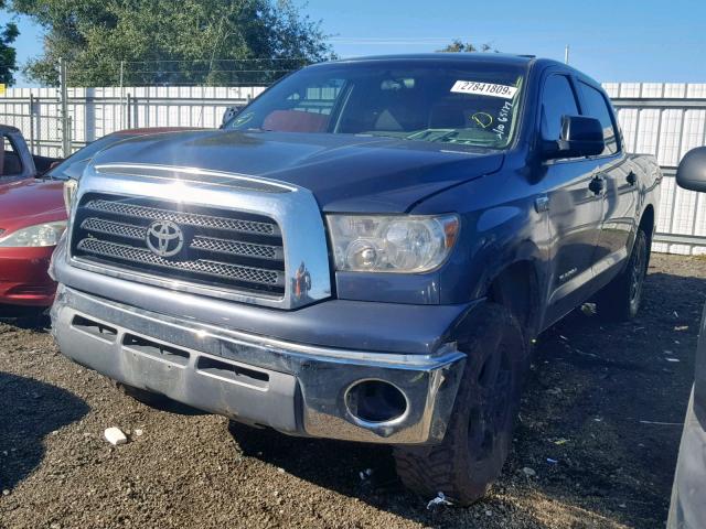 5TFEV54168X065493 - 2008 TOYOTA TUNDRA CRE BLUE photo 2