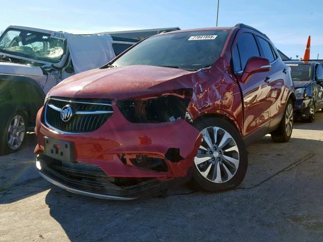 KL4CJASB3KB778065 - 2019 BUICK ENCORE PRE MAROON photo 2