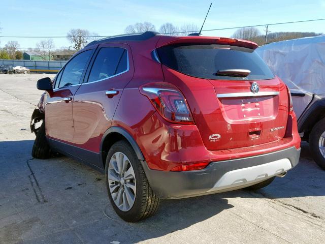 KL4CJASB3KB778065 - 2019 BUICK ENCORE PRE MAROON photo 3