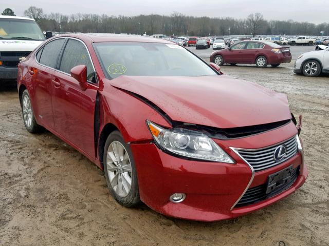 JTHBW1GG5F2092931 - 2015 LEXUS ES 300H RED photo 1