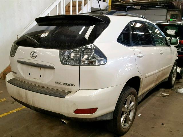 JTJHW31U762006229 - 2006 LEXUS RX 400 WHITE photo 4