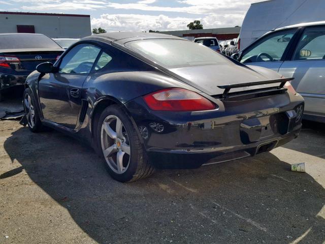 WP0AA29887U763585 - 2007 PORSCHE CAYMAN S BLACK photo 3