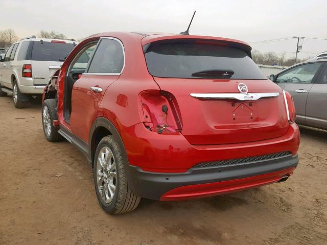 ZFBCFXDT9GP368206 - 2016 FIAT 500X LOUNG RED photo 3