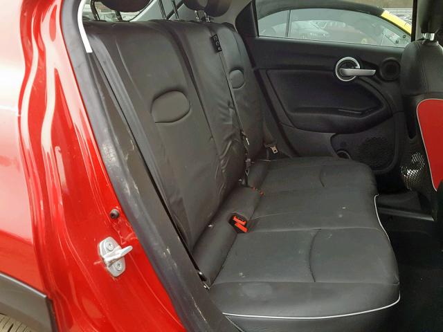 ZFBCFXDT9GP368206 - 2016 FIAT 500X LOUNG RED photo 6
