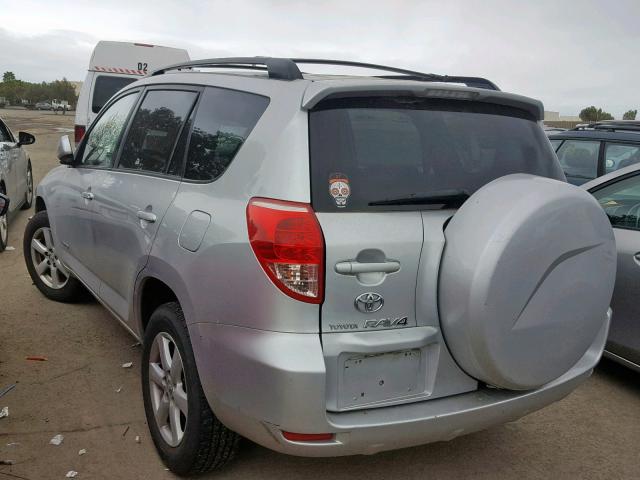 JTMBD31V665023027 - 2006 TOYOTA RAV4 LIMIT SILVER photo 3