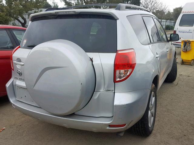 JTMBD31V665023027 - 2006 TOYOTA RAV4 LIMIT SILVER photo 4