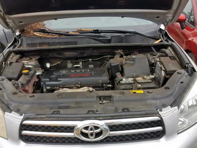 JTMBD31V665023027 - 2006 TOYOTA RAV4 LIMIT SILVER photo 7