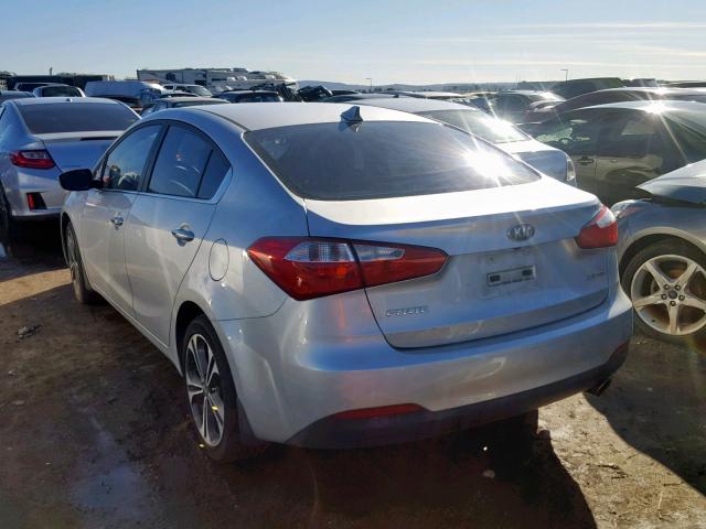 KNAFZ4A82E5074071 - 2014 KIA FORTE EX SILVER photo 3