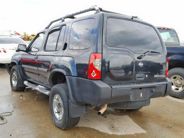 5N1ED28T4YC606962 - 2000 NISSAN XTERRA XE BLACK photo 3