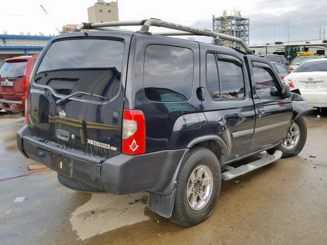 5N1ED28T4YC606962 - 2000 NISSAN XTERRA XE BLACK photo 4