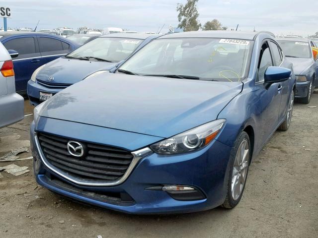 JM1BN1L77H1116276 - 2017 MAZDA 3 TOURING BLUE photo 2