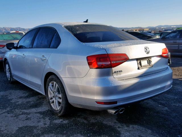 3VW2K7AJ8FM242878 - 2015 VOLKSWAGEN JETTA BASE SILVER photo 3